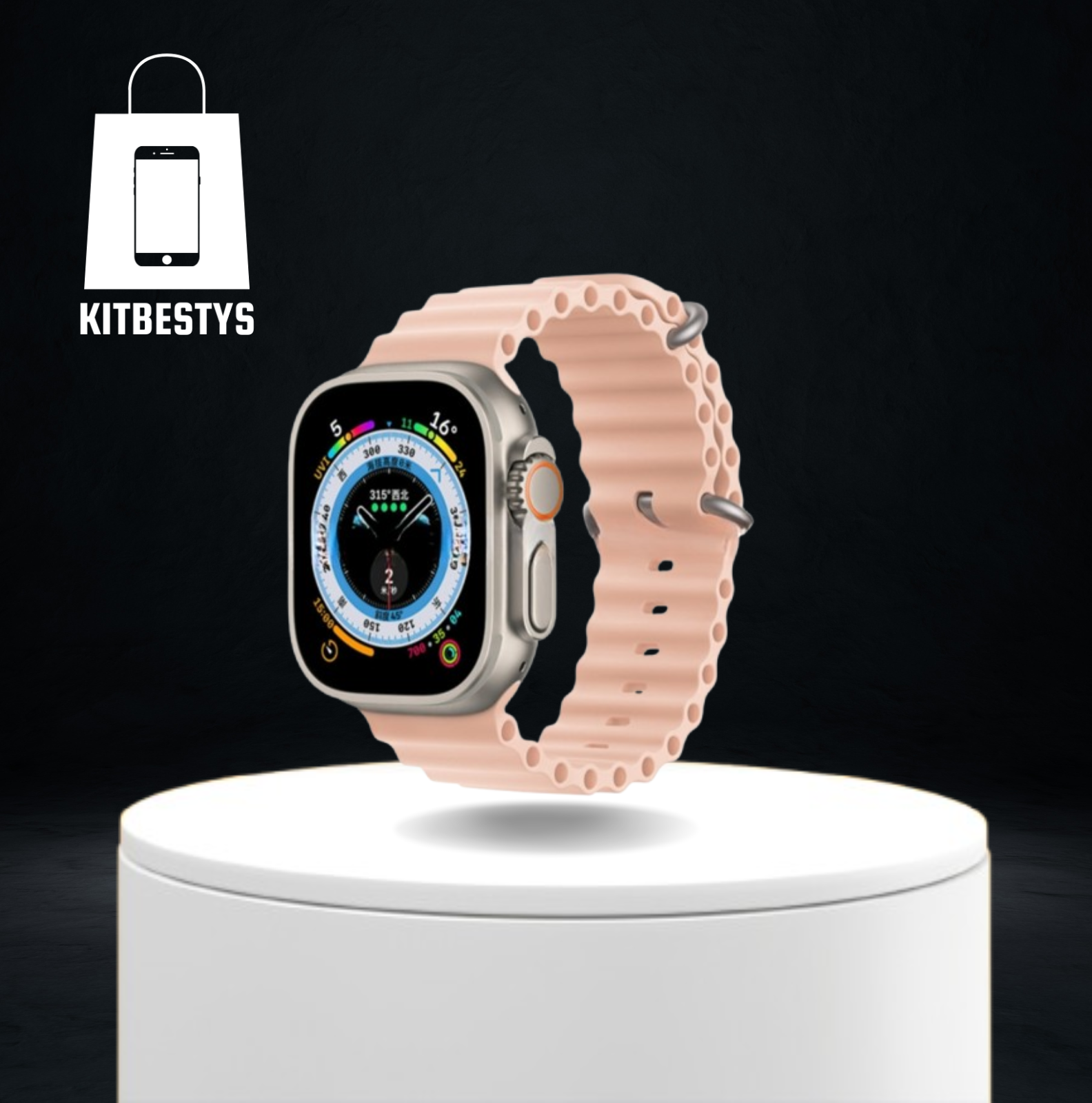 Ocean Silikonarmband für Apple Watch 49mm 44mm 40mm 45mm 41mm 42mm 38mm 40mm 44mm 45mm iWatch Ultra Serie 7 6 3 se 8